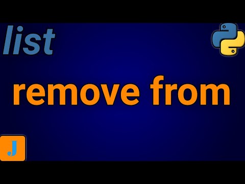 How To Remove An Element From A List Python