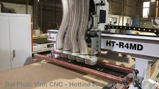 Máy CNC 4 Đầu HT-R4M. Giải Pháp Gia Công Đỉnh Cao Cho Xưởng Sản Xuất Hiện Đại