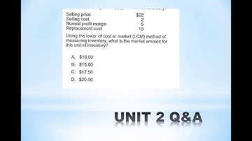 .CMA 2015-2016 New System Session 6 Unit 2 + Revenue Recognition Q&A
