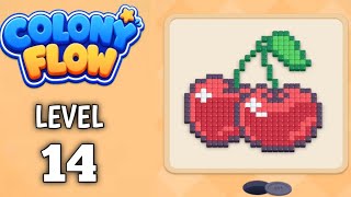 Colony Flow Level 14 walkthrough & solution Gameplay Easy