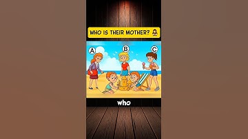 IQ TEST: Who is the REAL mother? 👩‍👦‍👦 Look closely! 👀 #shorts