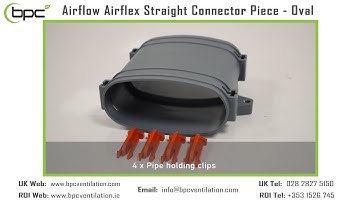 Airflow Airflex Straight Connector Piece Oval - Install Guide