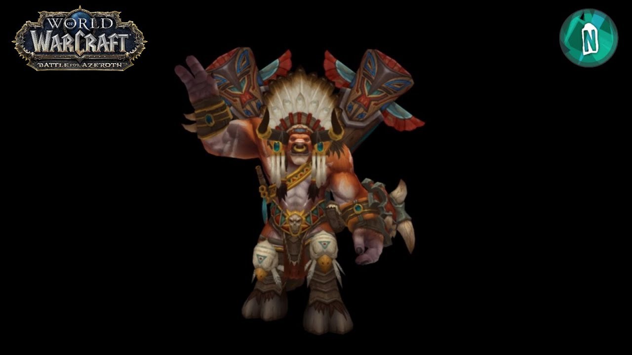 baine bloodhoof model to battle of azeroth in patch 7 3 5 youtube