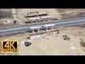 Autostrada A0 Sud Lot3, Nod rutier A1 - A0 (Ciorogarla). 05.03.2023 Situatie Lucrari. 4K Drone Video