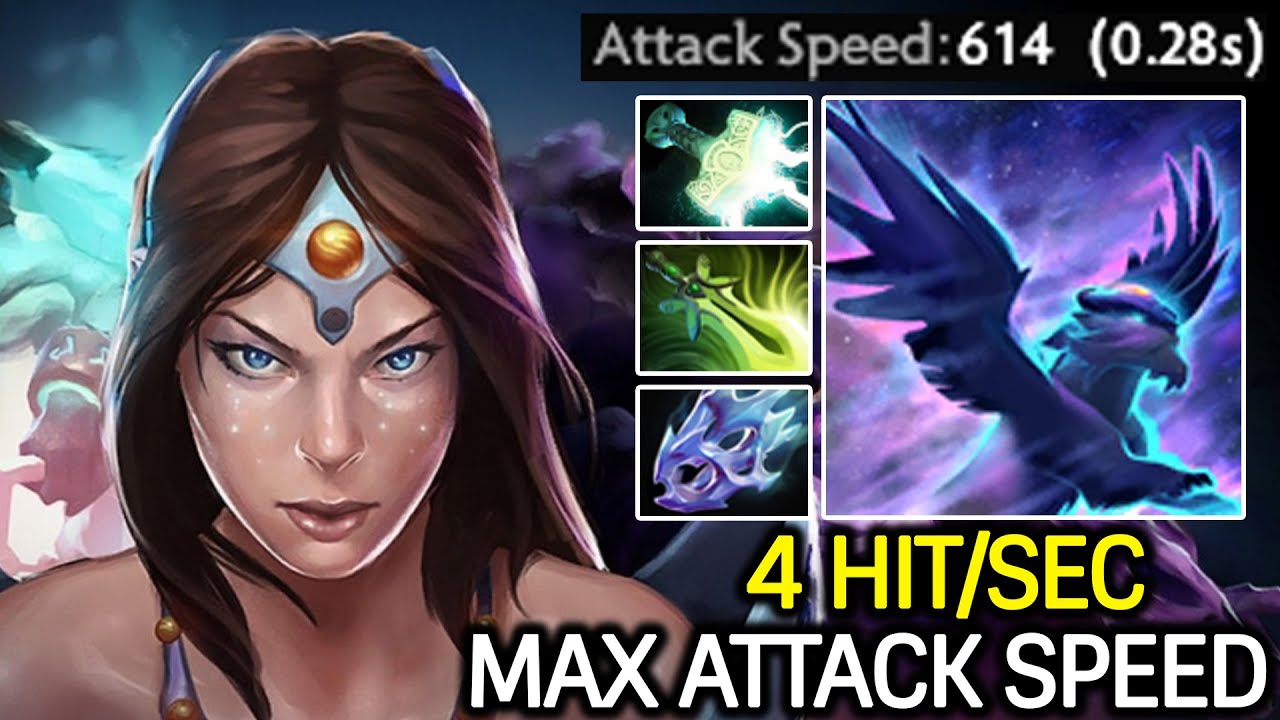 Mirana Carry – Insane Max Attack Speed 4 Hits/sec Free Hit Dota 2