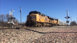UP 7791 West W/ Dash 9!