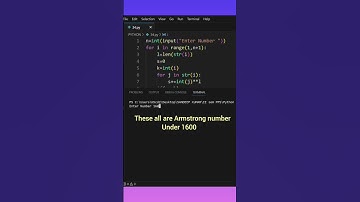 write a program to print series of Armstrong number in Python #codingshortvideo #pythonprogramming