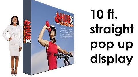 2 Minute Set-Up! | 10 FT. Straight Fabric Pop Up Display