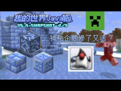 Minecraft Java 26.4 Snapshot 4/5 Update: Even More Ice Added!