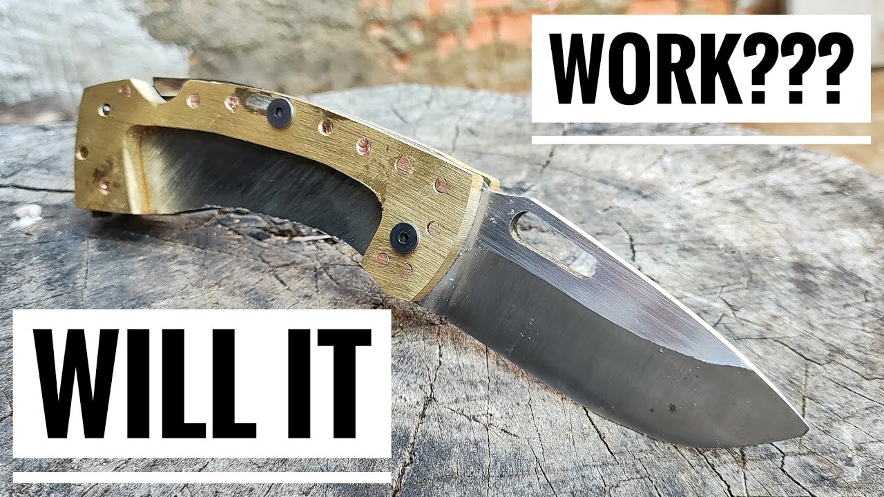 Knife Making Making a BackLock Knife Part 1 YouTube