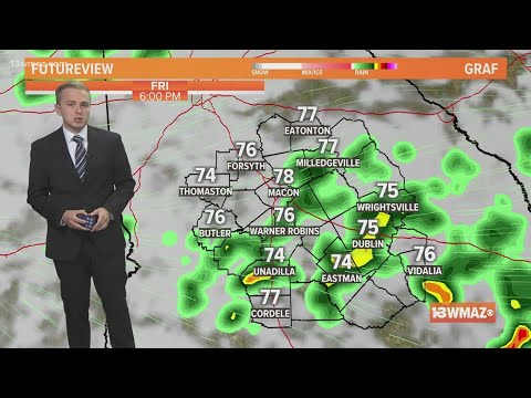 Afternoon showers and storms for Thursday ( 6 a.m. update 9/8/22) - YouTube