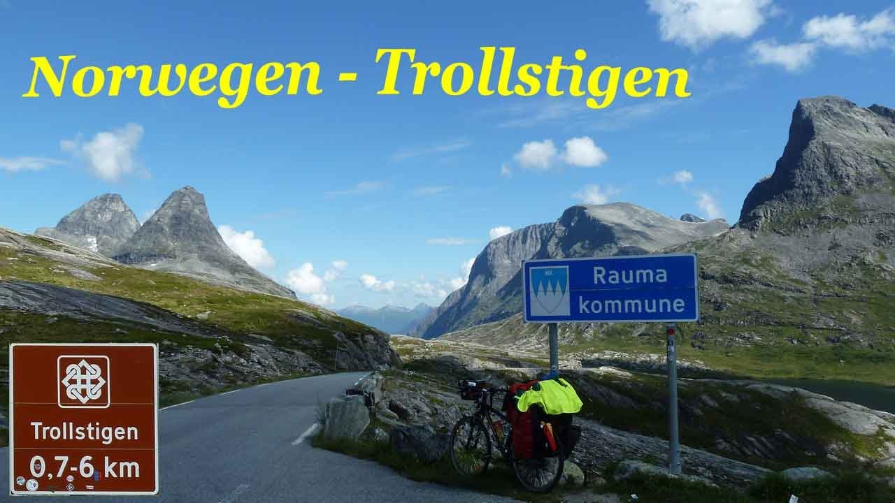 Norwegen Trollstigen, mit dem Fahrrad YouTube