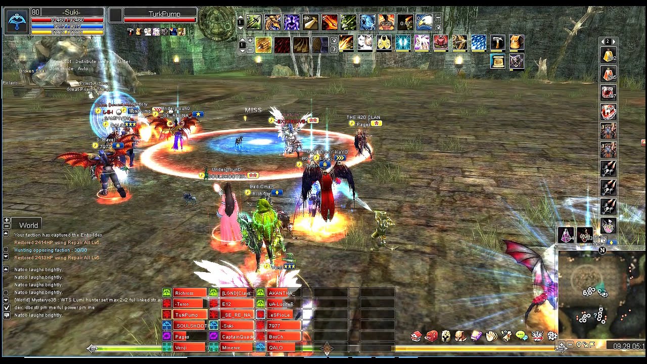 Shaiya US UoF vs AoL 80 PvP  