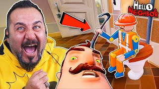 HELLO NEIGHBOR KAZIM USTA'NIN TUVALETİNDEKİ GİZEMLİ ADAM! | HELLO NEİGHBOR BÖLÜM 9