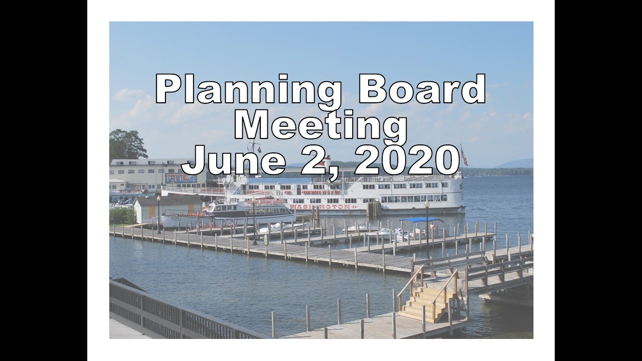 Planning Board Meeting June 2 2020 YouTube