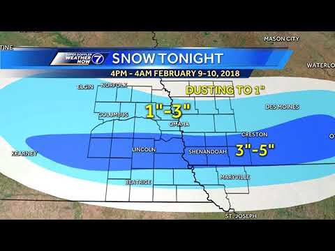More snow in Omaha late Friday, another round possible Saturday - YouTube