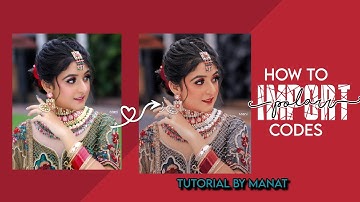 How to import polarr codes 🥰😍||polarr filters😇||tutorial by manat 🌸