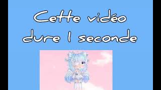 Cette Vidéo Dure 1Seconde. Bientôt Les 10Abos Desc