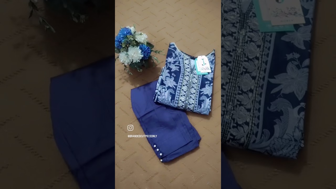 J. Embroidered 2 piece lawn WhatsApp 03058689464 