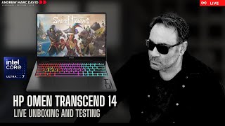 HP Omen Transcend 14   Live Unboxing & Testing