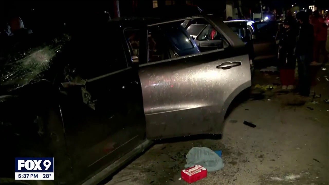 Federal vehicles ransacked after ICE shooting in north Minneapolis