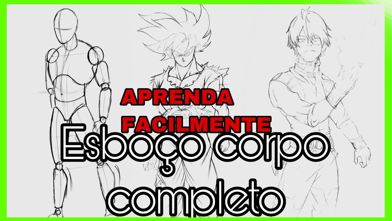 Como Desenhar CORPO MASCULINO-(Anime e Realista FÁCIL) 