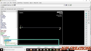 ANSYS : STRESS ANALYSIS OF A FIXED BEAM