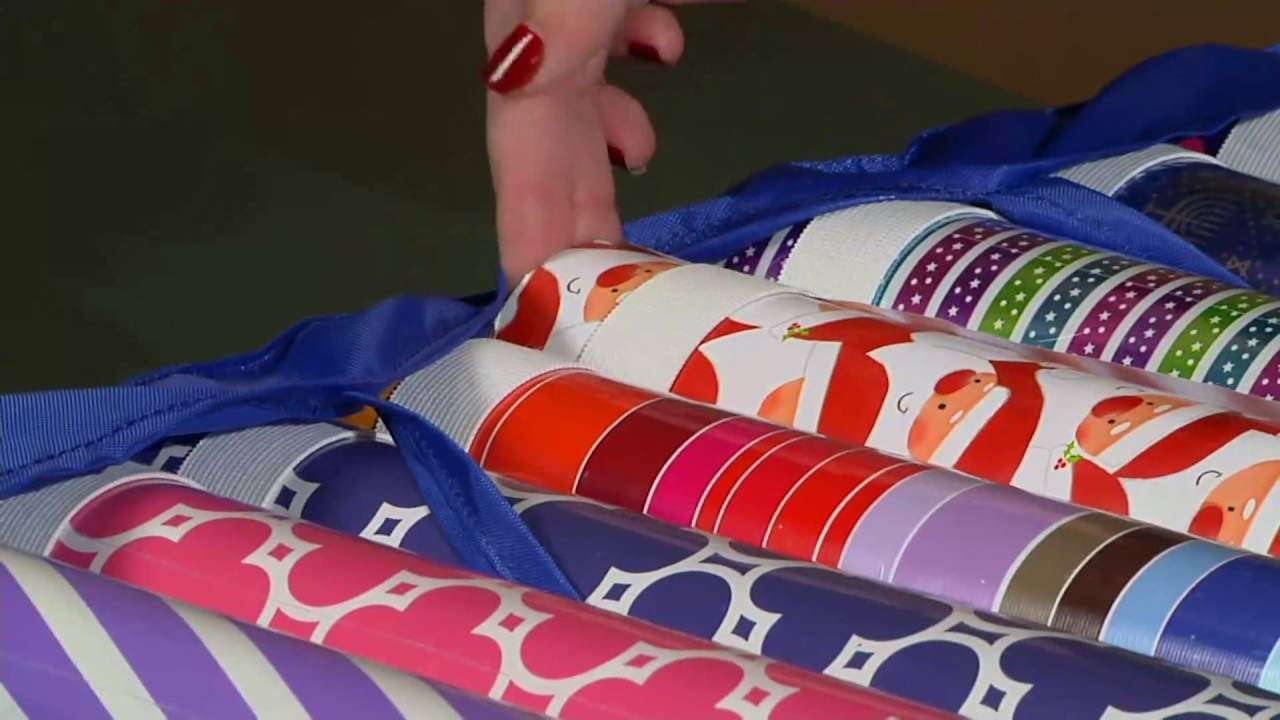 Wrap It Buddy Hanging Gift Wrap Storage & Organizer on QVC YouTube