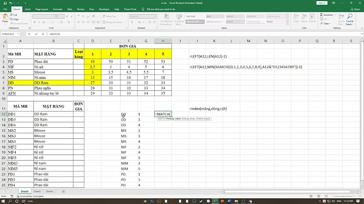 Excel chọn hàng dựa trên giá trị ô