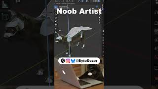 Noob vs Pro artist:Cape #clothsimulation #blendertutorial #blender #blendercommunity #blender3d #b3d