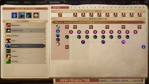 Introduction to the Oracle Class for Pathfinder: Kingmaker