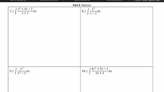 Long division integration