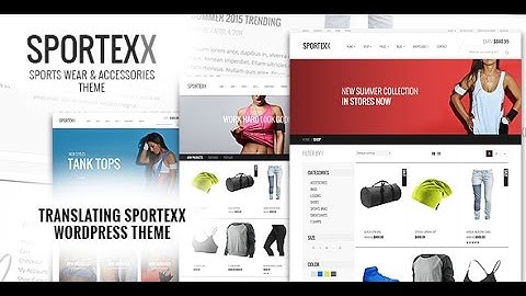 Translating Sportexx WooCommerce Wordpress Theme