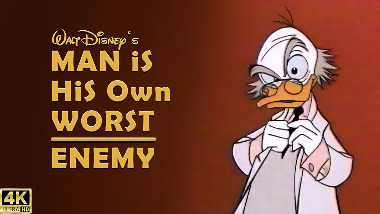 Walt Disney’s Man Is His Own Worst Enemy – Ludwig Von Drake - Ward Kimball Animation (4K Restored)
