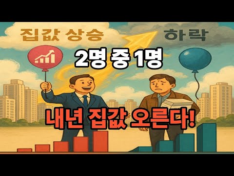 2명 중 1명 “내년 집값 오른다”. 매일 부동산 간단 뉴스 부간뉴 20251107
