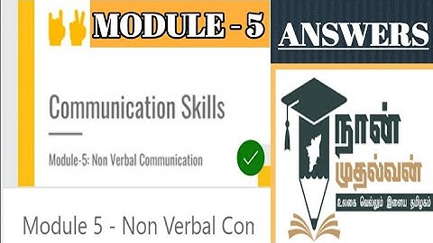 Communication Skills / Non verbal communication ( Module 5 ) / 2nd year/ Answers