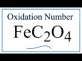 Oxidation Numbers and Iron Compounds