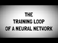The Training Loop of a Neural Network