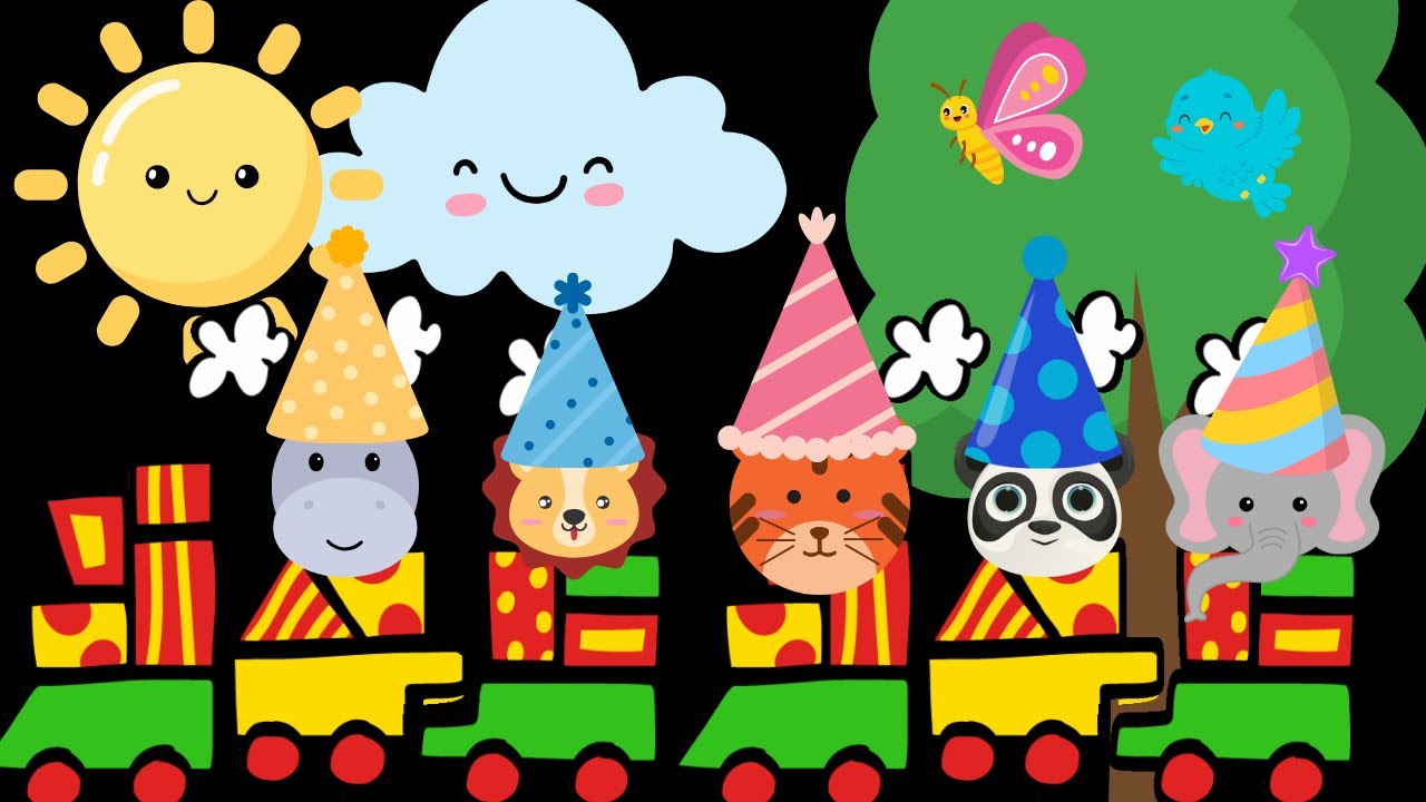 Baby Sensory Cute & Friendly Animals Visual Stimulation with Calm Music