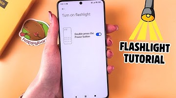 Poco F6: How to Enable or Disable the Flashlight