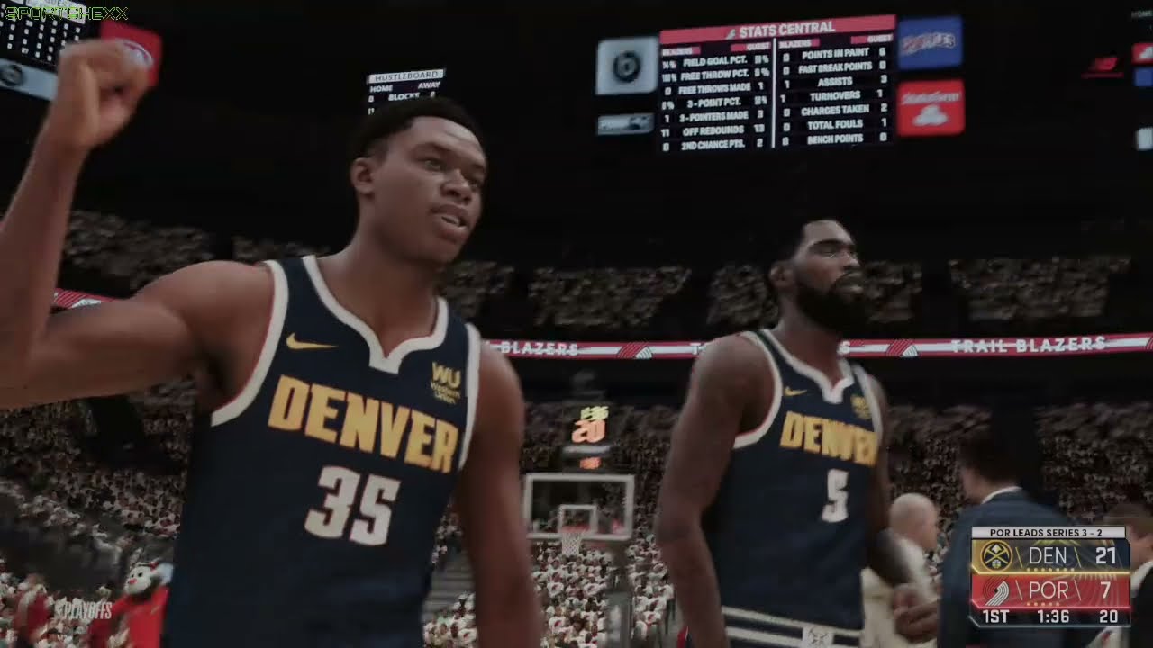 NBA 2K21NuggetsBlazersGame 6 YouTube