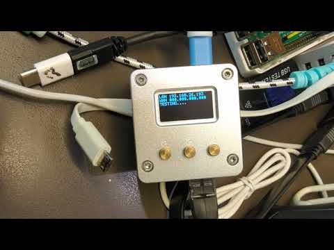 NanoPi NEO2 Black + OLED HAT Node.js Internet Speedtester