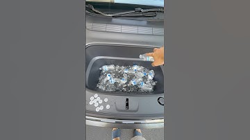 Ice water to the Frunk #shorts #tesla