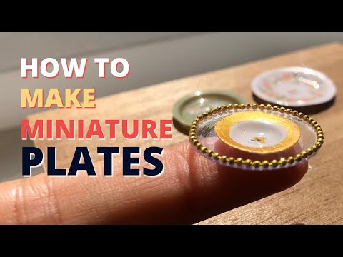 How to make miniature plates I DIY