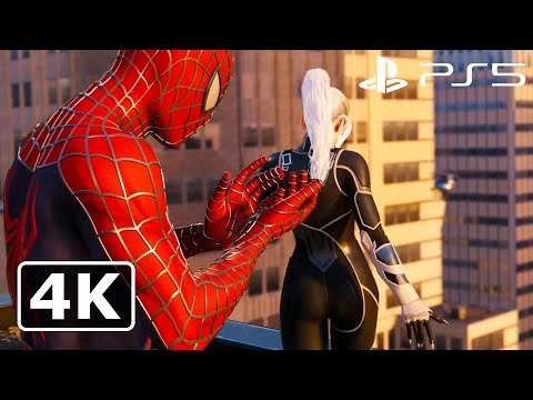 Spider-Man CHEATING on MJ with Black Cat | SPIDERMAN REMASTERED | PlayStation 5 | PS5 | 4K ULTRA HD