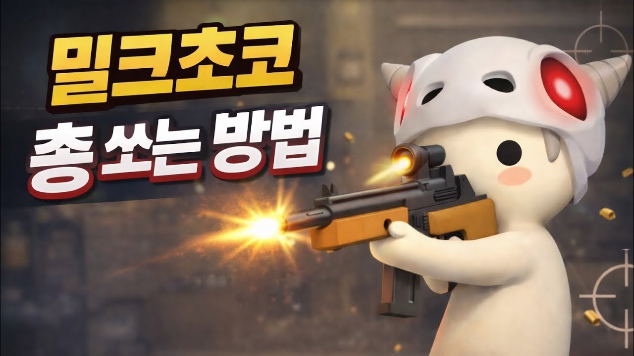 밀크초코 총쏘는 방법 