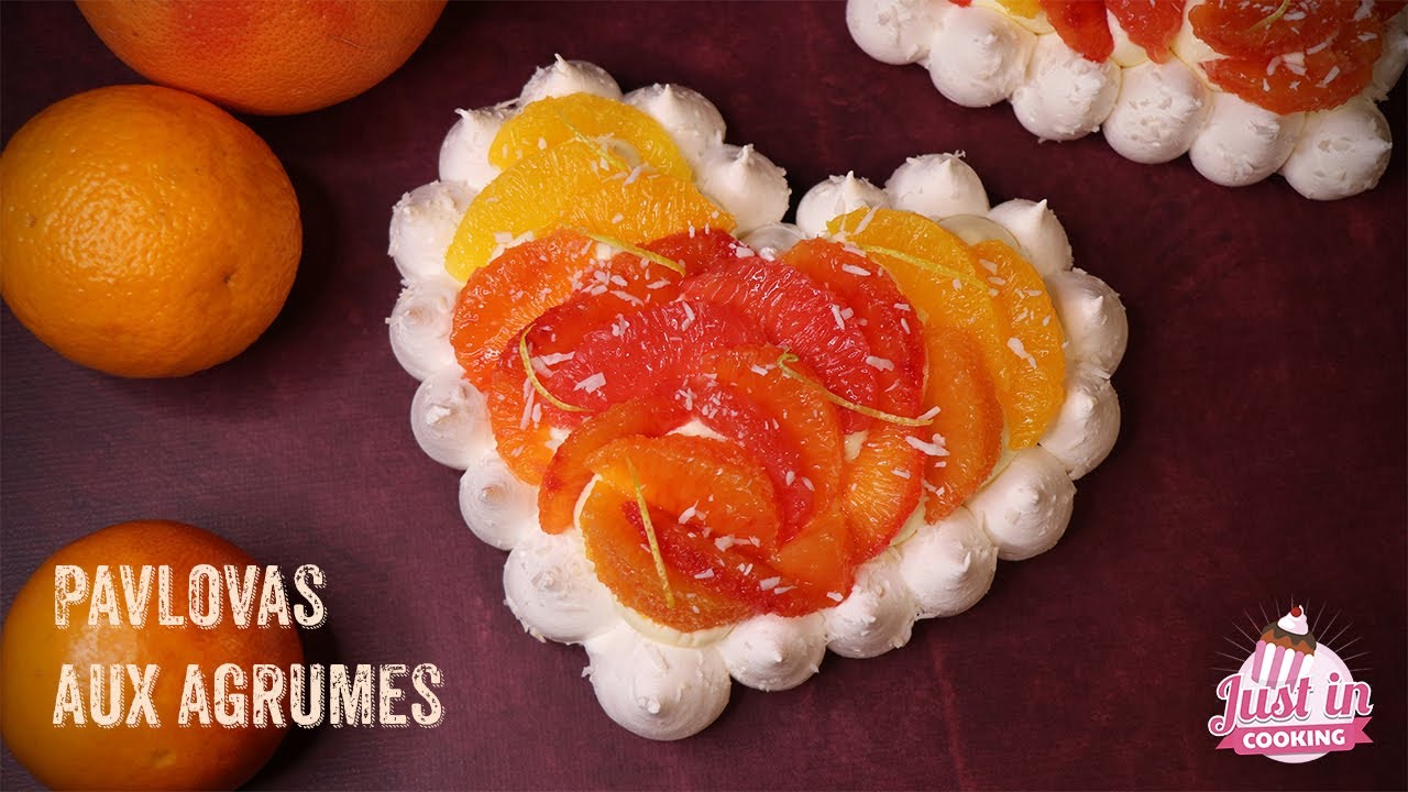 ♡ Recette de Pavlovas aux Agrumes pour la Saint-Valentin ♡