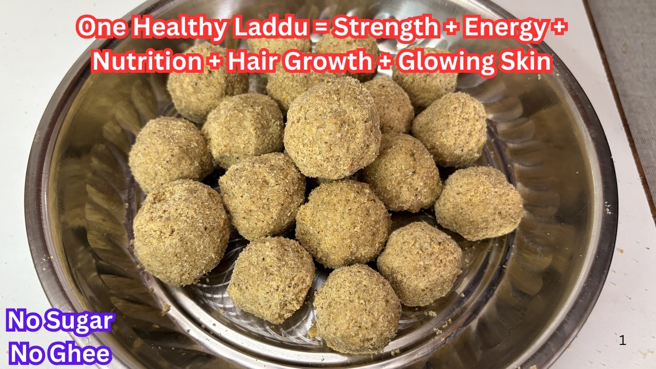 One laddu daily, it will help to get hair growth, glowing skin, improves immunity &  natural energy.