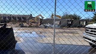 Demolition of the Country Cupboard in Lewisburg