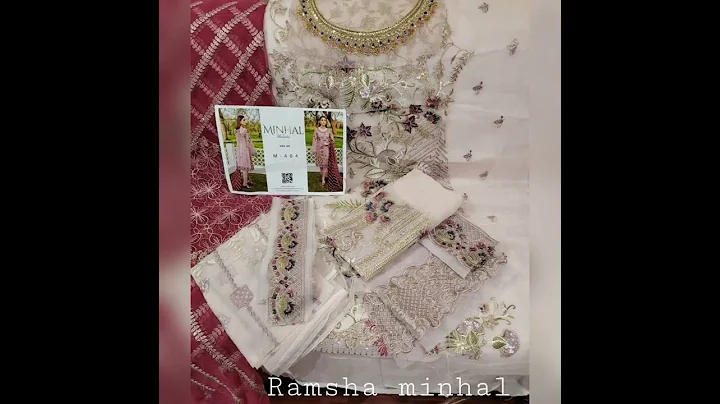 Minhal by ramshackle vol 4 original Pakistani party wear suits @best price!! contact us:9213055484
